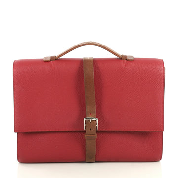 Hermes Etriviere II Briefcase Fjord 38 Red 4405962