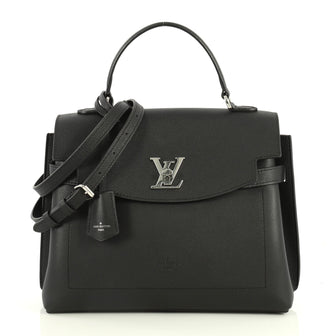 Louis Vuitton Lockme Ever Handbag Leather MM Black 4405971