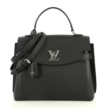 Louis Vuitton Lockme Ever Handbag Leather MM Black 4405971
