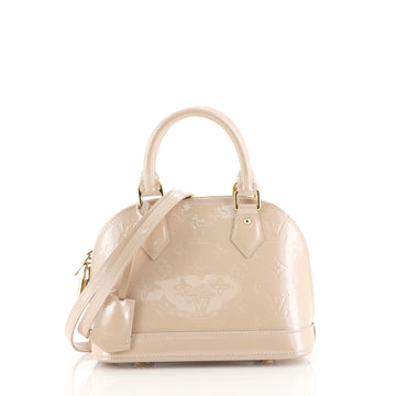 Louis Vuitton Alma Handbag Monogram Vernis BB Pink 440597