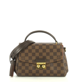Louis Vuitton Croisette Handbag Damier Brown 440601