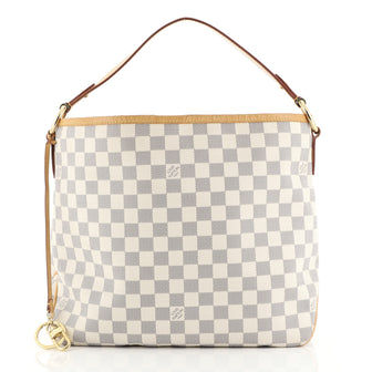 Louis Vuitton Delightful NM Handbag Damier PM White 440721