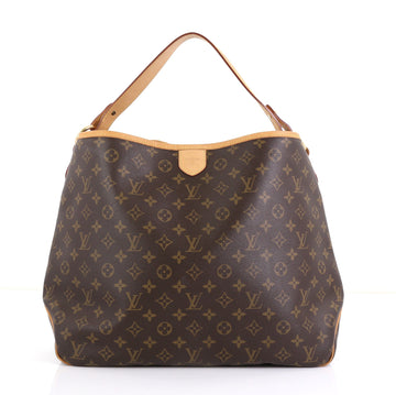 Louis Vuitton Delightful Handbag Monogram Canvas MM Brown 440881