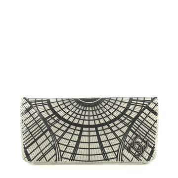 Chanel Grand Palais Clutch Sequin Embellished Stitched Calfskin Gray...