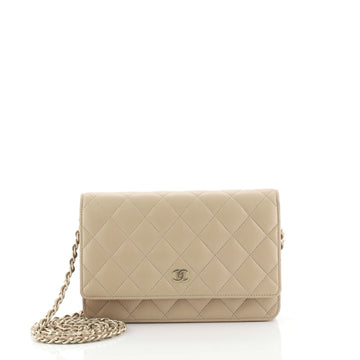 Chanel Wallet on Chain Quilted Lambskin Neutral 4411246