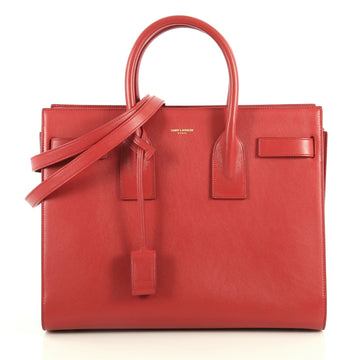Saint Laurent Sac de Jour Bag Leather Small Red 4411262