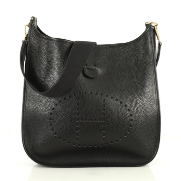 Hermes Evelyne Crossbody Gen I Ardennes GM Black 4411288
