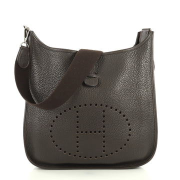 Hermes Evelyne Crossbody Gen I Clemence GM Brown 4411289