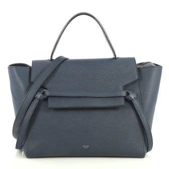 Celine Belt Bag Grainy Leather Mini Blue 441161