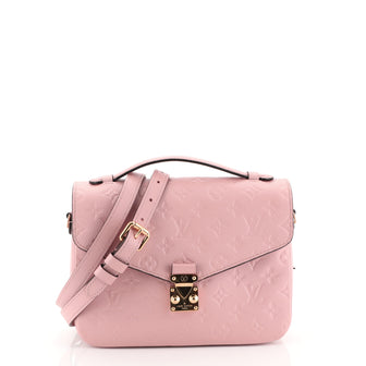 Louis Vuitton Pochette Metis Monogram Empreinte Leather Pink 441262