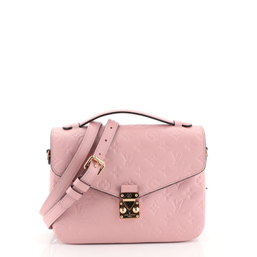 Louis Vuitton Pochette Metis Monogram Empreinte Leather Pink 441262