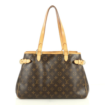 Louis Vuitton Batignolles Handbag Monogram Canvas Horizontal Brown 441292