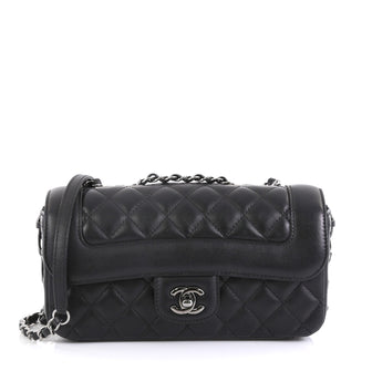 Chanel Coco Corset Flap Bag Quilted Lambskin Small Black 441651