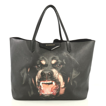 Givenchy Antigona Shopper Printed Coated Canvas Large Black 441713