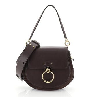 Chloe Tess Bag Leather Large Purple 441951