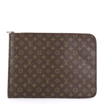 Louis Vuitton Poche Documents Monogram Canvas Brown 4420218