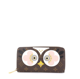 Louis Vuitton Zippy Wallet Limited Edition Lovely Birds Monogram Canvas  Brown 442025