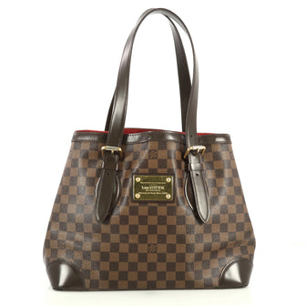 Louis Vuitton Hampstead Handbag Damier MM Brown 442062