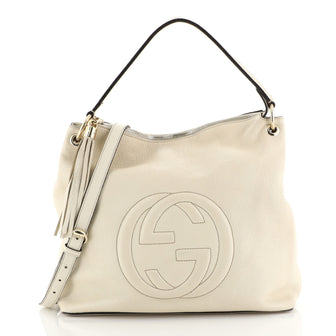 Gucci Soho Convertible Hobo Leather Large Neutral 442091