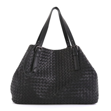Bottega Veneta A-Shape Tote Intrecciato Nappa Large Black 442164