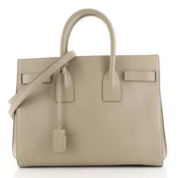 Saint Laurent Sac de Jour Bag Leather Small Neutral 442251