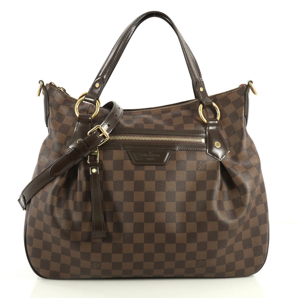 Louis Vuitton Damier Ebene Evora MM - Brown Totes, Handbags - LOU812454
