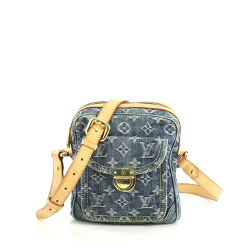 Louis Vuitton Camera Bag Monogram Denim Blue 442522