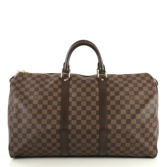 Louis Vuitton Keepall Bag Damier 50 Brown 442605