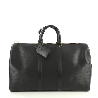 Louis Vuitton Keepall Bag Epi Leather 45 Black 4426065