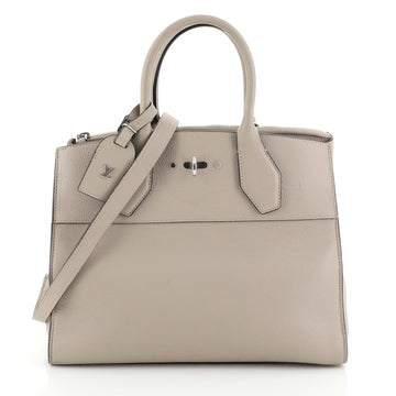 Louis Vuitton City Steamer Handbag Leather MM