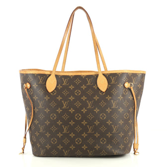 Louis Vuitton Neverfull Tote Monogram Canvas MM Brown 442921
