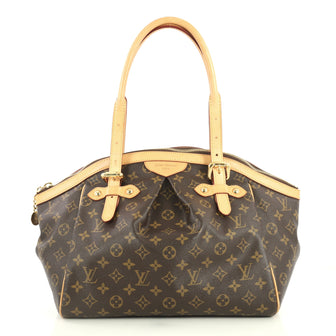 Louis Vuitton Tivoli Handbag Monogram Canvas GM Brown 443012