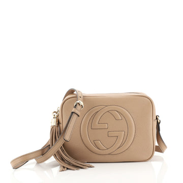 Gucci Soho Disco Crossbody Bag Leather Small Brown 4430415