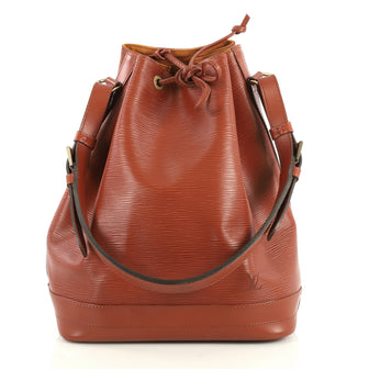 Louis Vuitton Noe Handbag Epi Leather Large Brown 4430430