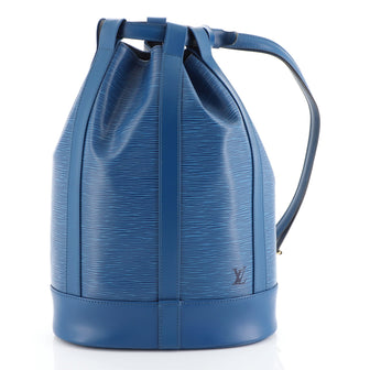 Louis Vuitton Randonnee Backpack Epi Leather PM Blue 4431301