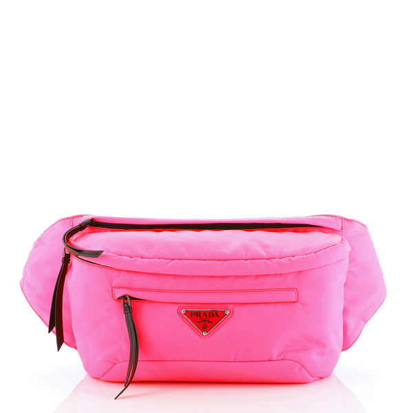 Prada Fluo Waist Bag Tessuto Medium Pink 443151