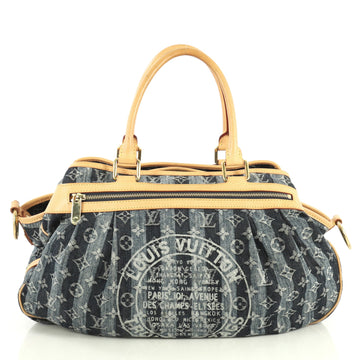 Louis Vuitton Cabas Raye Limited Edition Denim GM Blue 443241