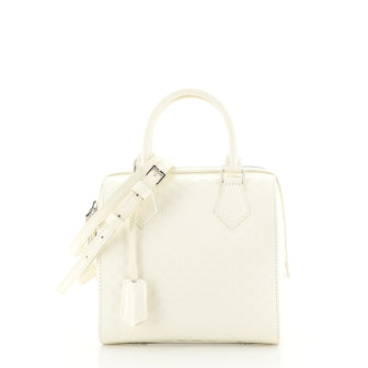 Louis Vuitton Speedy Cube Bag Damier Facette PM White 443293