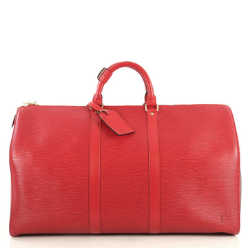 Louis Vuitton Keepall Bag Epi Leather 50 Red 4433225
