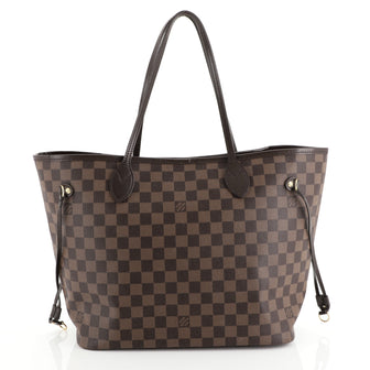 Louis Vuitton Neverfull NM Tote Damier MM Brown 443371