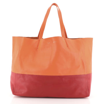 Celine Horizontal Bi-Cabas Tote Leather Large