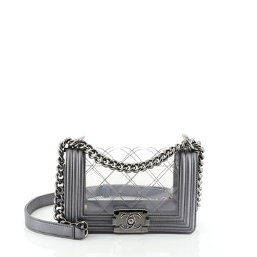 Chanel Boy Flap Bag Quilted PVC and Calfskin Small