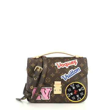 Louis Vuitton Pochette Metis Limited Edition Patches Monogram Canvas  Brown 443731