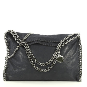 Stella McCartney Falabella Fold Over Bag Shaggy Deer Blue 443761