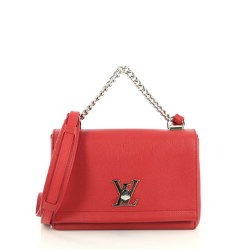 Louis Vuitton Lockme II Handbag Leather BB Red 443806