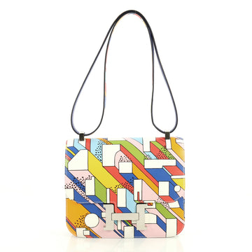 Hermes Constance Handbag Limited Edition Summer Day Printed Swift 24 Print 4438510