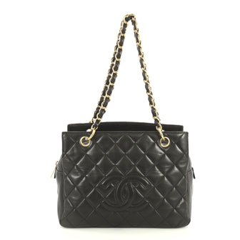Chanel Petite Timeless Tote Quilted Lambskin Black 4438515