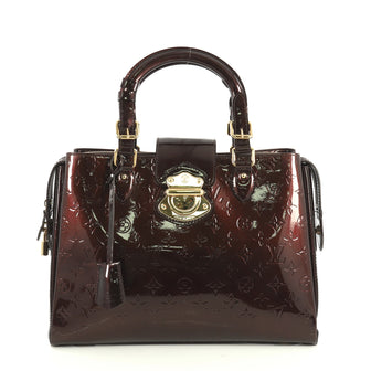 Louis Vuitton Melrose Avenue Handbag Monogram Vernis Red 443852