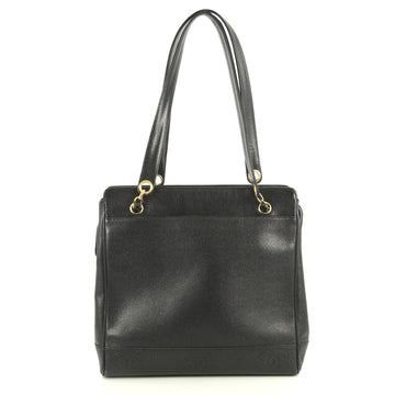 Chanel Vintage CC Chain Tote Caviar Medium Black 4438530