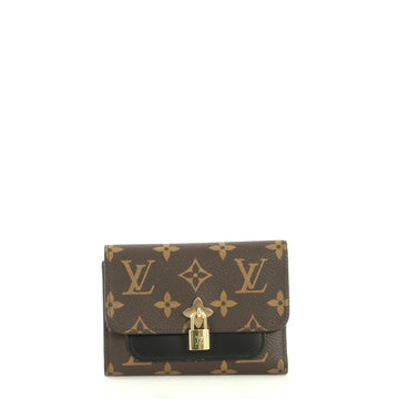 Louis Vuitton Flower Compact Wallet Monogram Canvas Brown 4438545